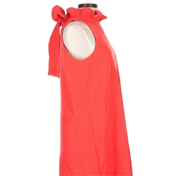 DO+BE Dresses & Skirts - DO+BE Women’s Vibrant Coral Sleeveless Dress with ruffle tie detail Size S